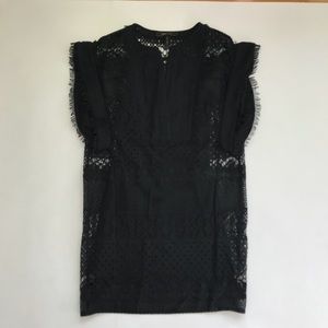 BCBG MAXAZRIA Black Lace Dress with liner